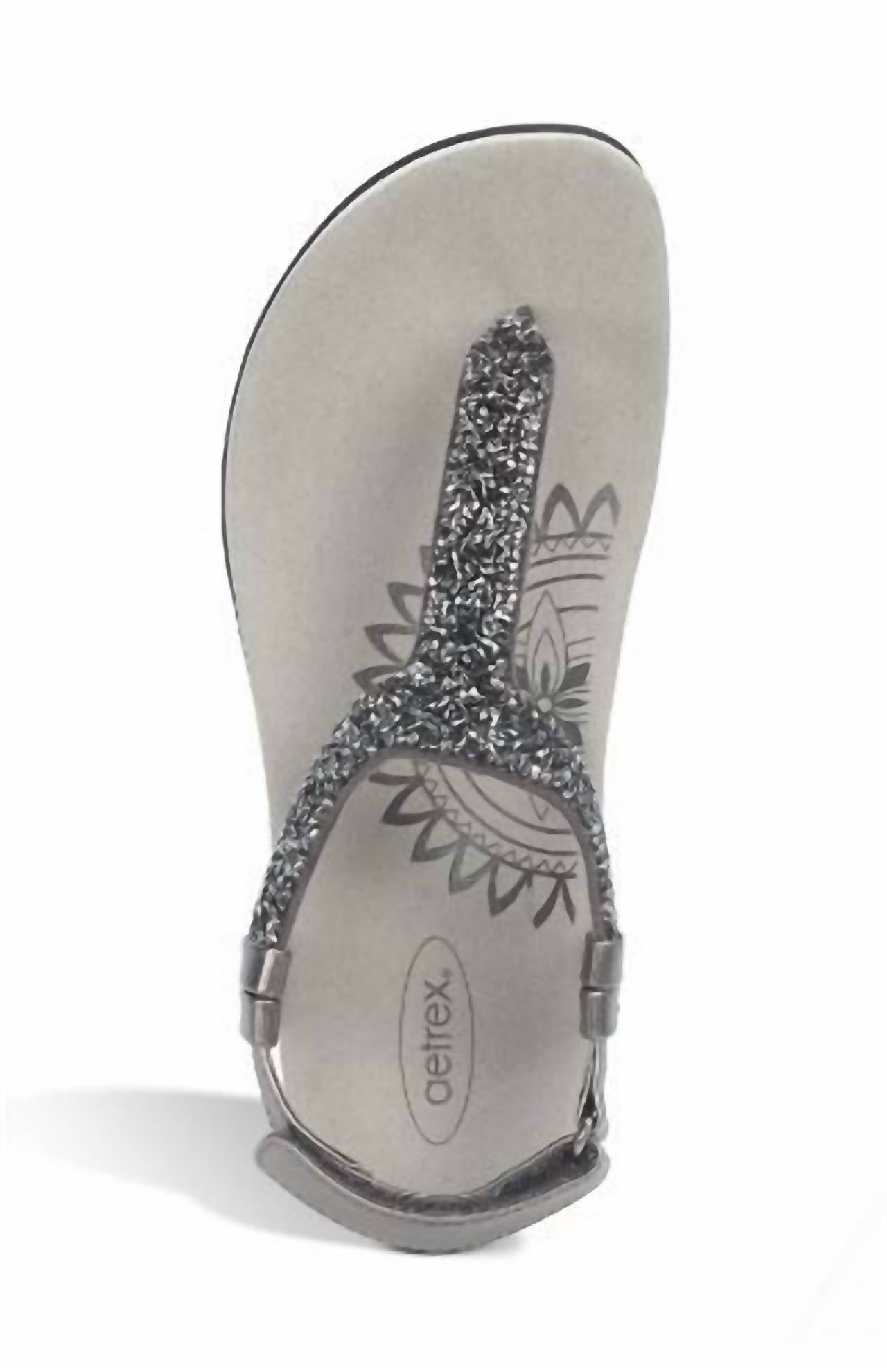 Aetrex - Women's Jade Sparkle Thong Sandals