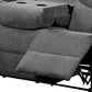 Kalen Chenille Sofa With Drop Down Table - Gray