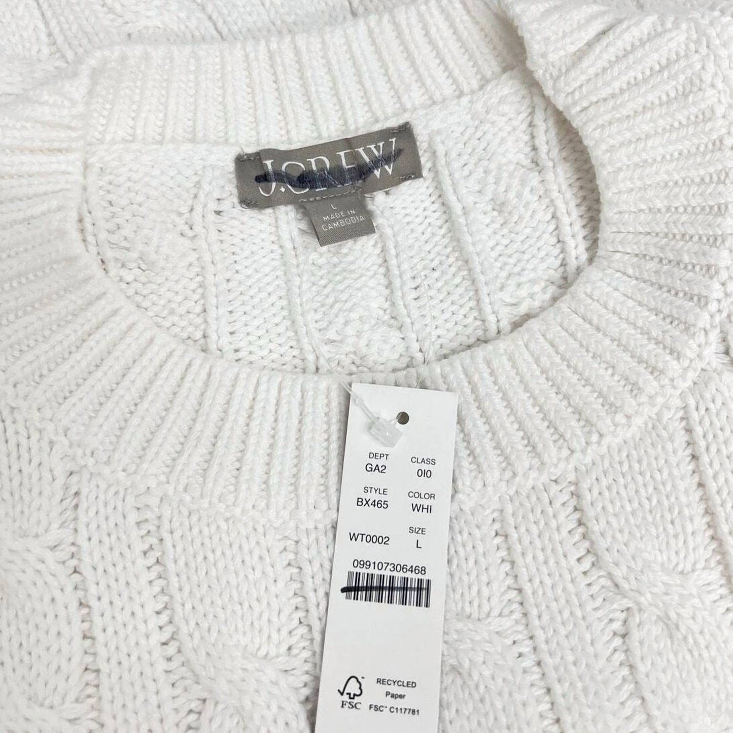 J.Crew - Cable-knit Cropped Sweater