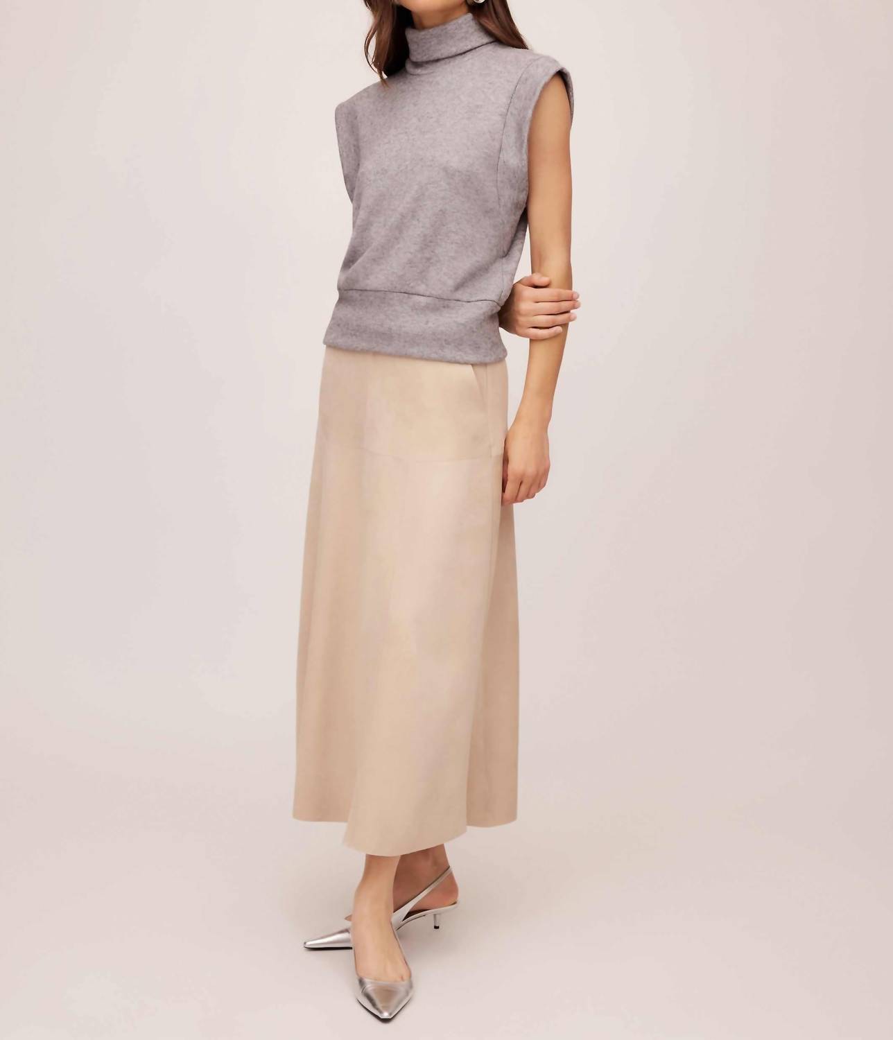 Fifteen Twenty - Jodie Sleeveless Turtleneck Top
