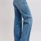 Judy Blue - High Rise Star Detail Wide Leg Jeans