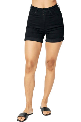Judy Blue - Shorts com punho e controle de barriga