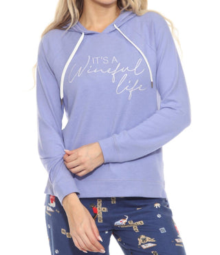 Pj Salvage - Moletom com capuz feminino It's A Wineful Life