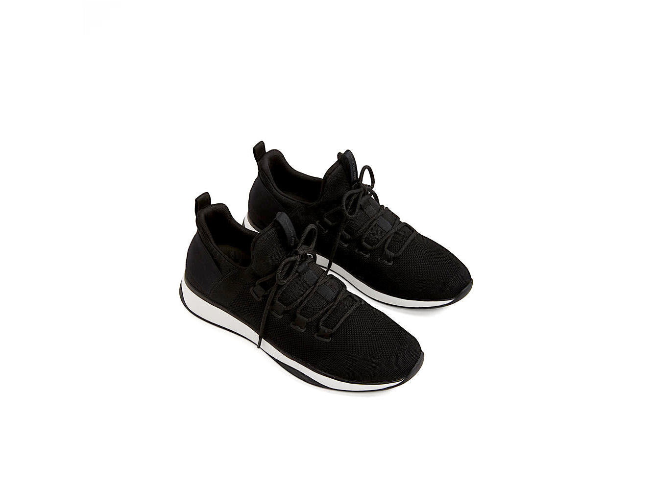Tênis feminino Aldo de tecido cano baixo com cadarço, preto, tamanho 8,5