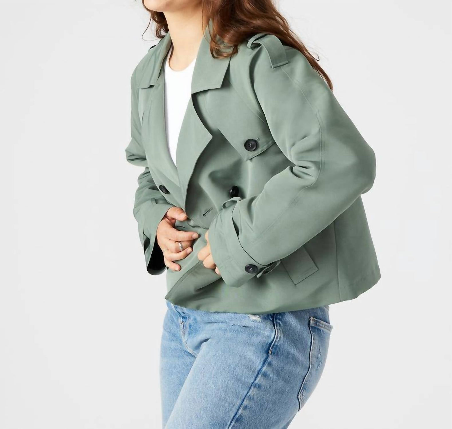Steve Madden - Sirus Cropped Trench Jacket