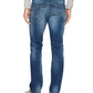 Calça jeans masculina Buffalo David Bitton Slim Straight Fit Evan X Stretch Azul Tamanho 34X30