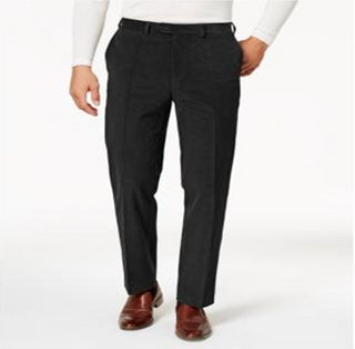 Calça de veludo cotelê elástica Ralph Lauren masculina, ajuste clássico, preta, tamanho 33x30