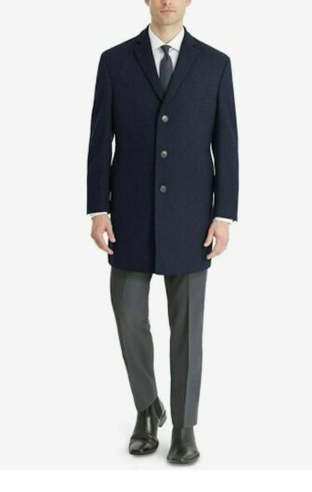 Sobretudo Calvin Klein Masculino de Lã Azul Tamanho 50