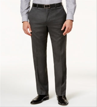 Calvin Klein Men's Covert Twill Ultraflex Dress Pants Gray Size 36X34