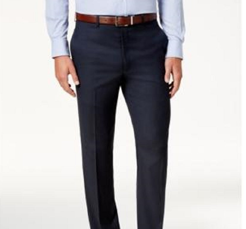 Calça social Ralph Lauren Covert Twill Ultraflex Masculina Azul Tamanho 40X32