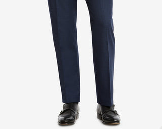 Calça de terno Tommy Hilfiger Modern Fit Th Flex Stretch Masculina Azul Tamanho 34X34