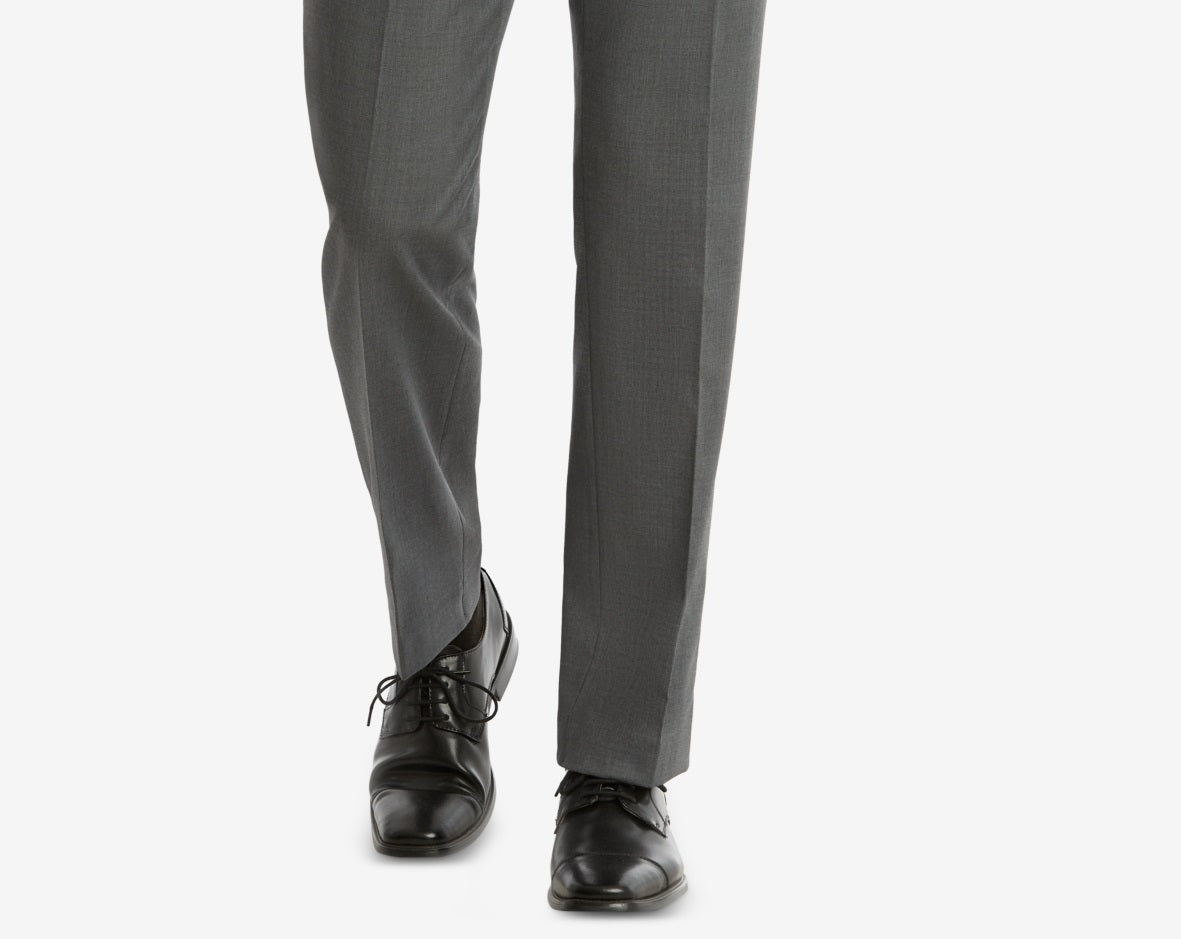 Calça de terno Tommy Hilfiger Modern Fit Th Flex Stretch Masculina Cinza Tamanho 32X32