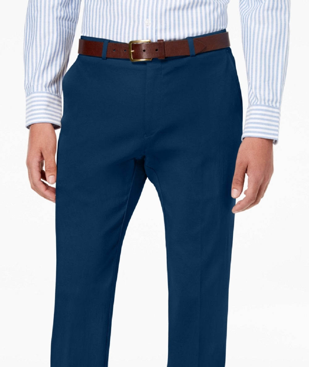 Calça Tommy Hilfiger Masculina Modern Fit Th Flex Stretch Comfort Solid Performance Azul Tamanho 34X30