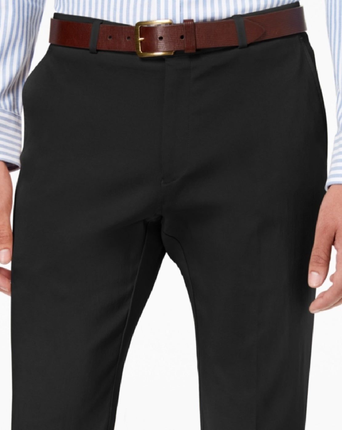 Calça Tommy Hilfiger Masculina Modern Fit Th Flex Stretch Comfort Preta Tamanho 34X34