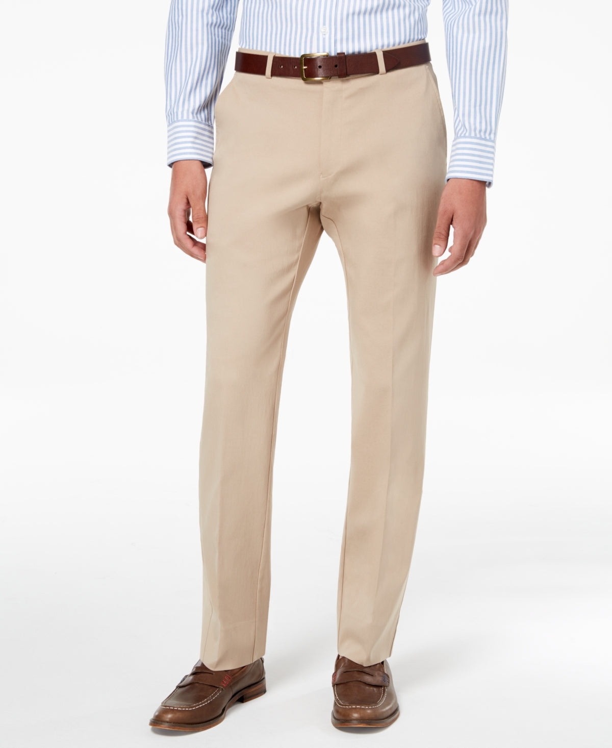 Calça Tommy Hilfiger Masculina Modern Fit Th Flex Stretch Comfort Marrom Tamanho 36X29