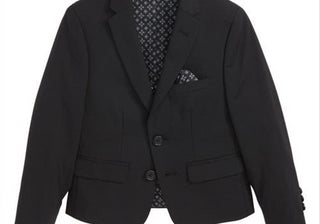 Casaco esportivo Tallia Solid Wool Blend preto na Nordstrom tamanho 8