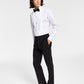 Calça de terno slim fit infinita elástica masculina Calvin Klein preta tamanho 34x32