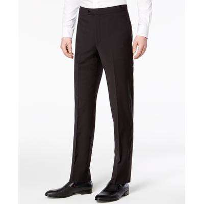 Calça de terno slim fit infinita elástica masculina Calvin Klein preta tamanho 34x32