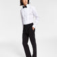 Calça de terno slim fit infinita elástica masculina Calvin Klein preta tamanho 36x32