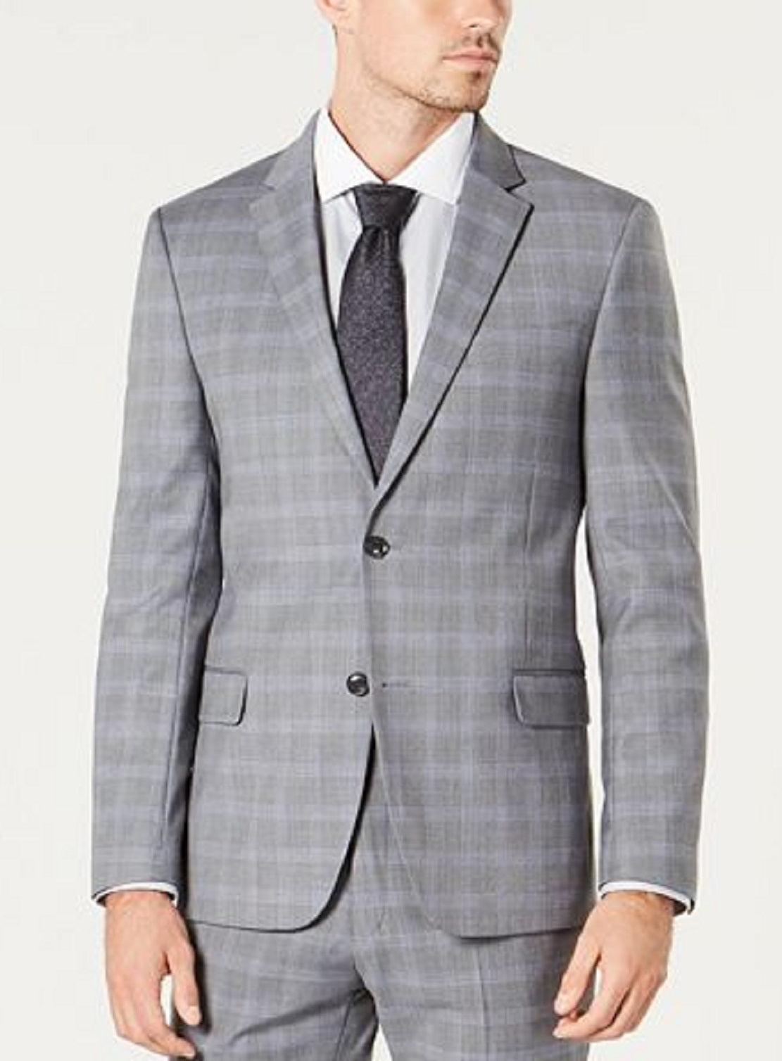 Terno Tommy Hilfiger Masculino Modern Fit Th Flex Stretch Wool Cinza Tamanho 50