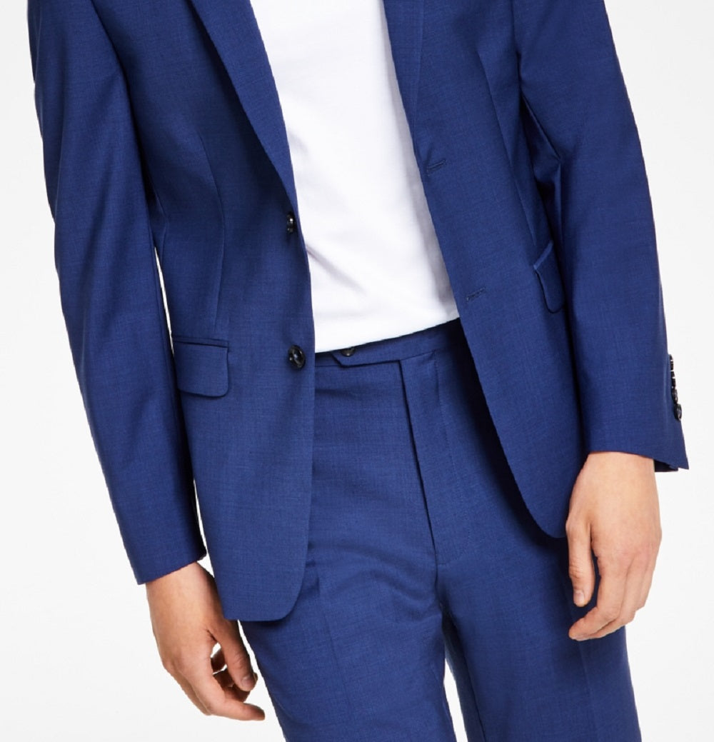 Calvin Klein Masculino Skinny Fit Extra Slim Infinite Stretch Paletó Azul Tamanho 42