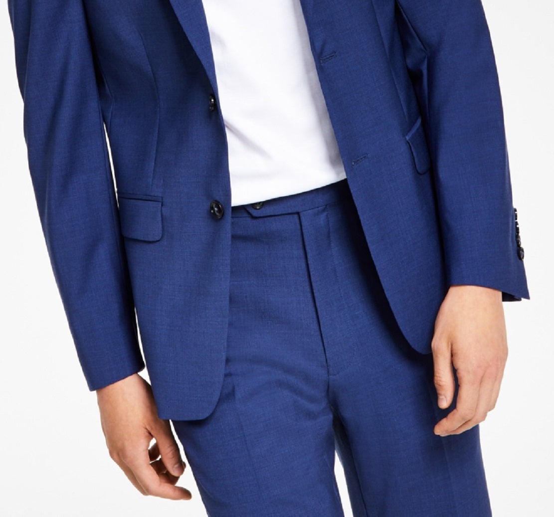 Calvin Klein Masculino Skinny Fit Extra Slim Infinite Stretch Paletó Azul Tamanho 48