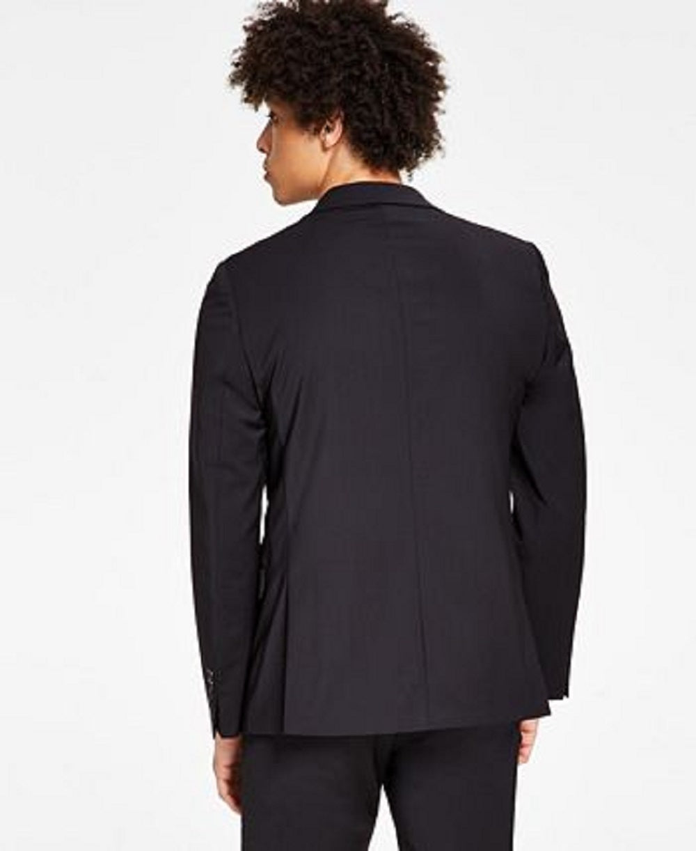 Calvin Klein Masculino Skinny Fit Extra Slim Infinite Stretch Paletó Preto Tamanho 44