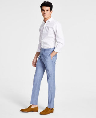 Calvin Klein Men's X-Fit Slim Fit Stretch Suit Pants Blue Size 34X32