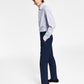 Calça de terno Calvin Klein X Fit Slim Fit Stretch Masculina Azul Tamanho 30X30