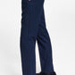 Calça de terno Calvin Klein X Fit Slim Fit Stretch Masculina Azul Tamanho 36X32