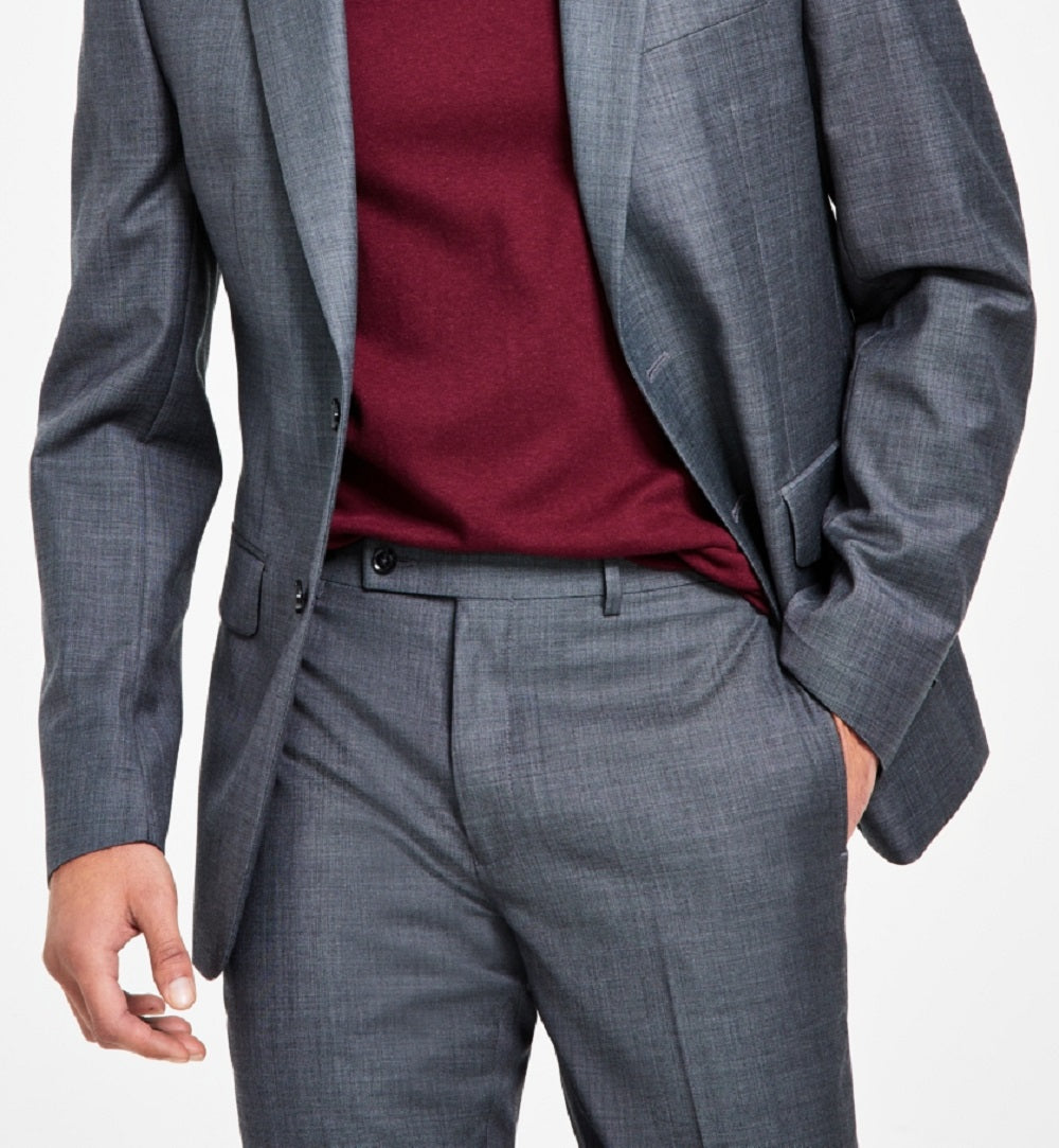 Jaqueta Calvin Klein Masculina X Fit Slim Fit Stretch Cinza Tamanho 36