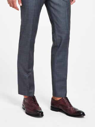 Calça de terno Calvin Klein X Fit Slim Fit Stretch Masculina Cinza Tamanho 38X30