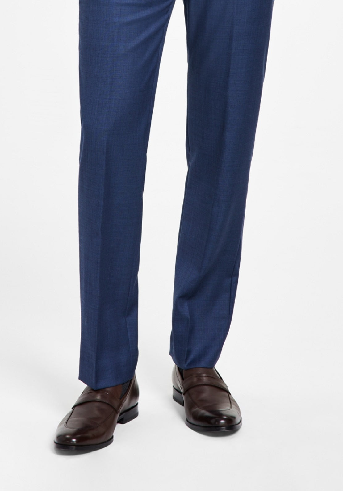 Calça de terno Calvin Klein X Fit Slim Fit Stretch Masculina Azul Tamanho 31X32