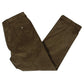 Calça de veludo cotelê plissada Ralph Lauren Neil masculina, marrom, tamanho 32x32