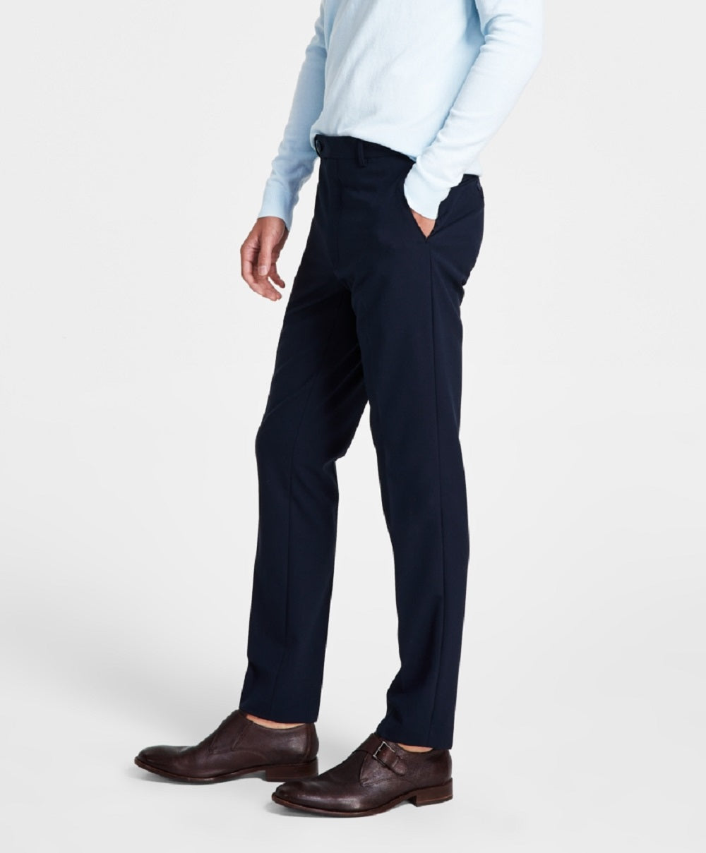 Calça social masculina Calvin Klein Infinite Stretch Skinny Fit Azul Tamanho 34X30