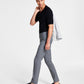 Calça social skinny Calvin Klein Infinite Stretch masculina, cinza, tamanho 31x3