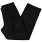 Calça social Ralph Lauren masculina clássica de veludo cotelê com pregas duplas reversas, tamanho 32x34, preta
