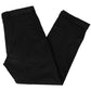Calça social Ralph Lauren masculina clássica de veludo cotelê com pregas duplas reversas, tamanho 32x34, preta