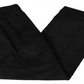 Calça social Ralph Lauren masculina clássica de veludo cotelê com pregas duplas reversas, tamanho 32x34, preta