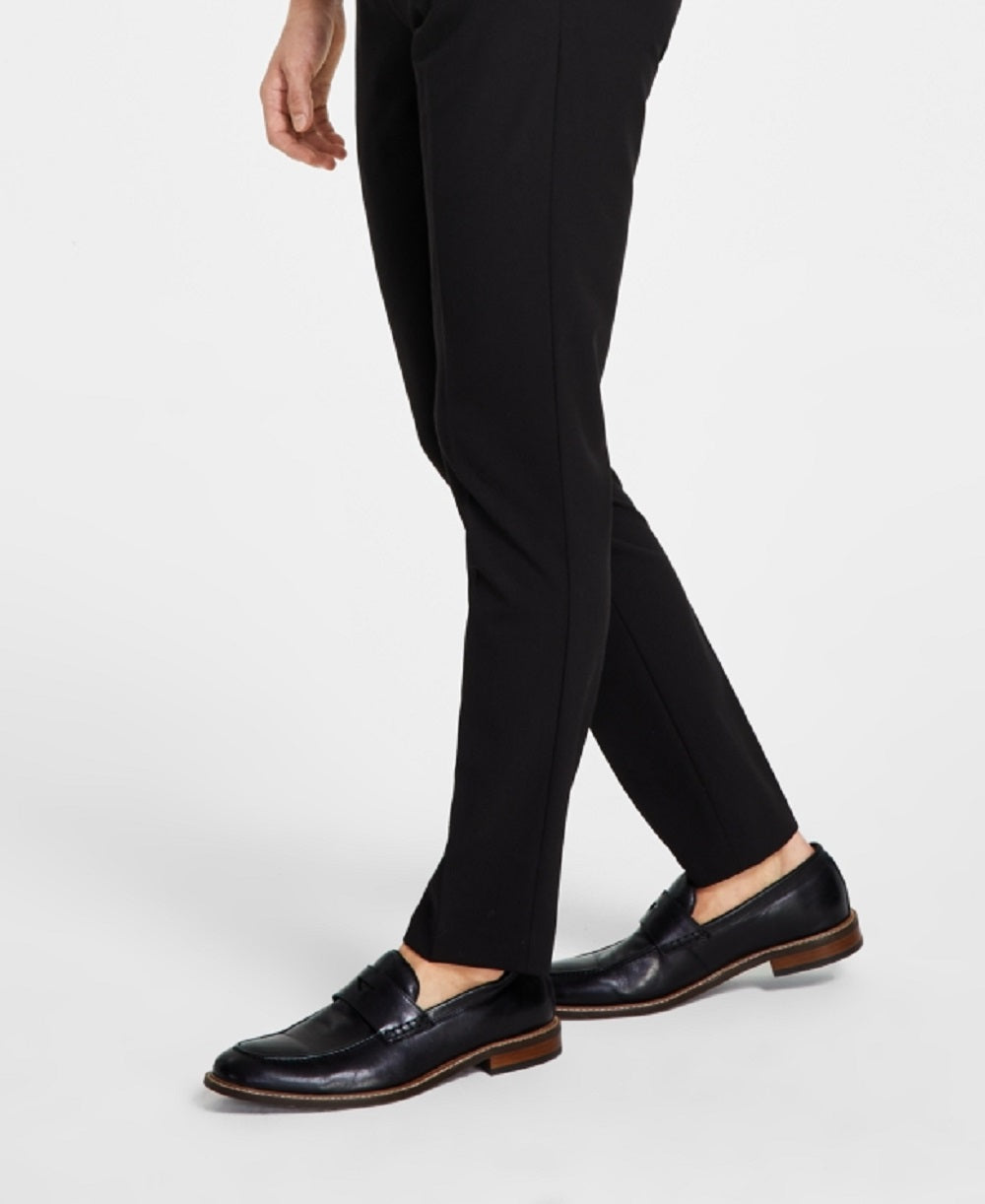 Calça social masculina Calvin Klein Infinite Stretch Skinny Fit preta tamanho 30x29