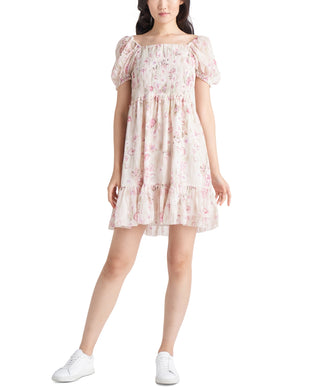 Vestido feminino com babados e camadas, preto, roxo, tamanho pequeno