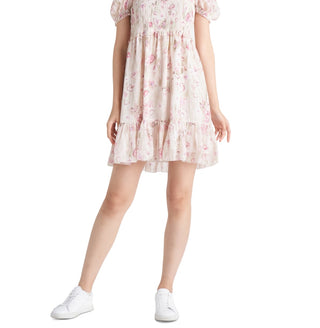 Vestido feminino com babados e camadas, preto, roxo, tamanho pequeno