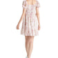 Vestido feminino com babados e camadas, fita preta, tamanho grande, branco