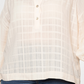 Top Henley Rosa Estampado de Algodão Feminino Black Tape Tamanho 2X