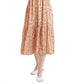 Vestido longo feminino com estampa de amarrar nas costas e babados, tamanho pequeno, laranja, da Black Tape