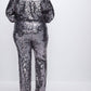 Good American - SEQUIN WIDE LEG PANTS