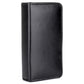 Conjunto de couro genuíno masculino Dopp de 8 peças, preto