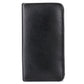 Conjunto de couro genuíno masculino Dopp de 8 peças, preto