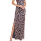 Vestido feminino bordado com mangas esvoaçantes da JS Collections, rosa, tamanho 6