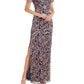 Vestido feminino bordado com mangas esvoaçantes da JS Collections, rosa, tamanho 10